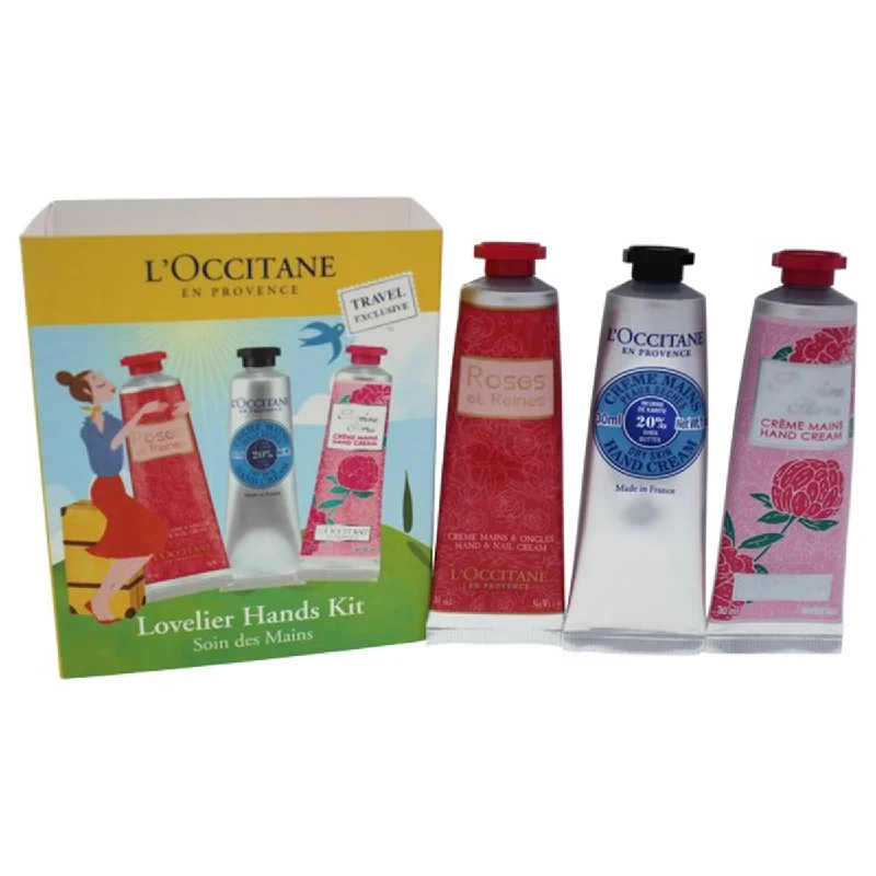 LOccitane  2 oz Lovelier Hands Cream Kit for Unisex - 6 Piece