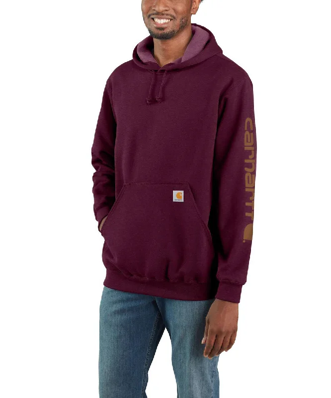 Carhartt Midweight Logo Hooded Sweatshirt - Port