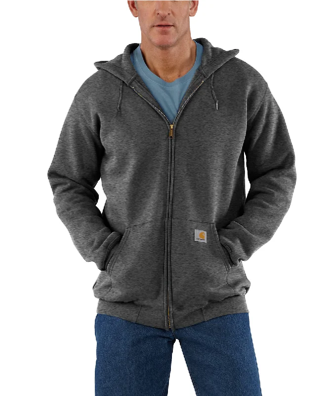 Carhartt Men's Midweight Full-Zip Hooded Sweatshirt - Carbon Heather