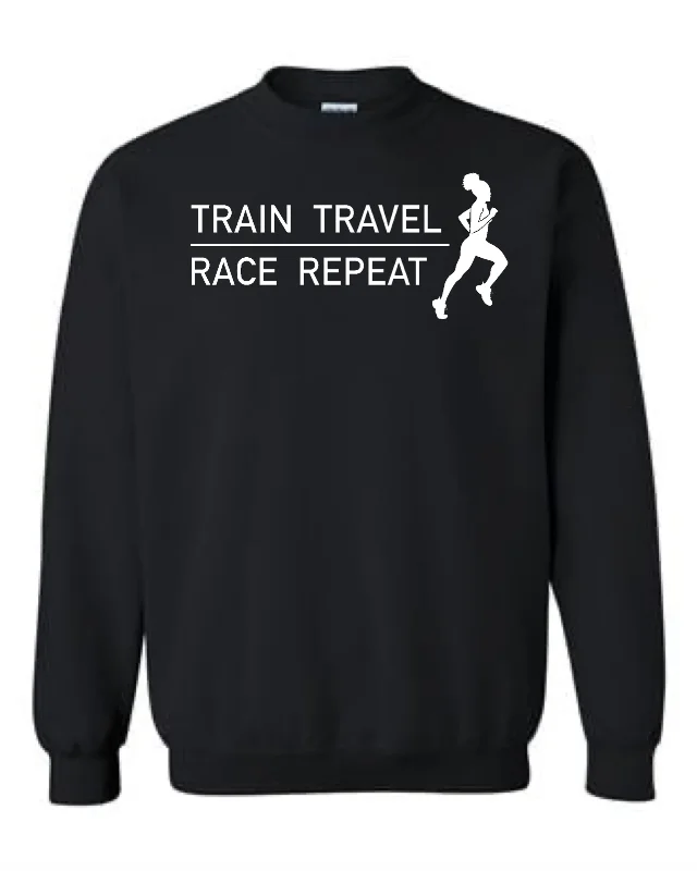 Men's Train Travel Race Repeat Crewneck Sweatshirt