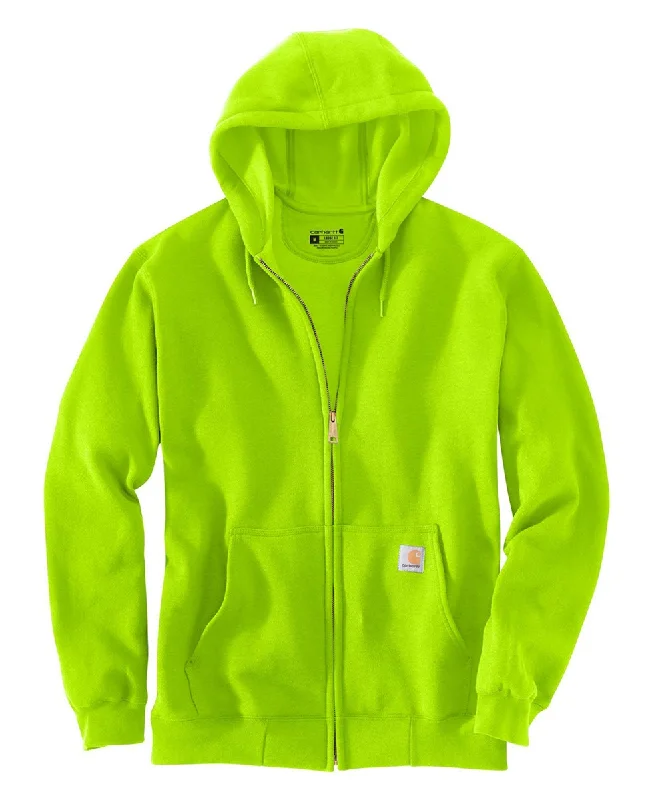 Carhartt Men’s Midweight Zipper Hooded Sweatshirt - Bright Lime