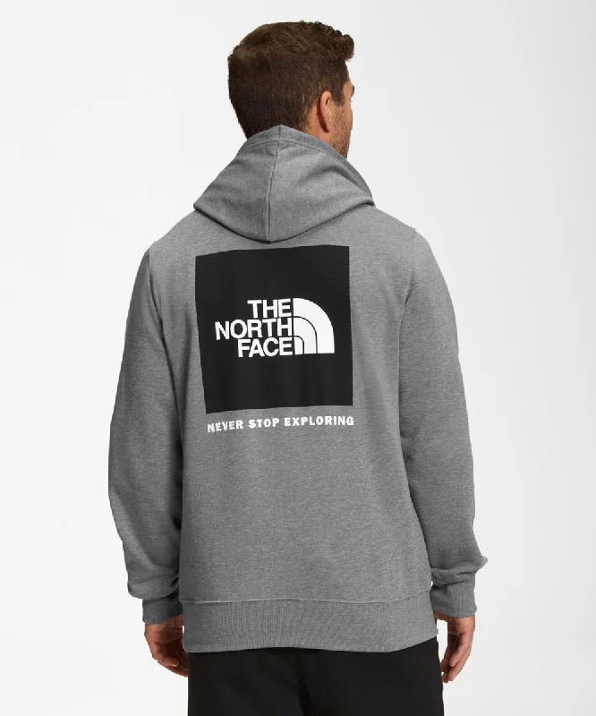 The North Face Men's Box NSE Hooded Sweatshirt - Medium Grey/Black