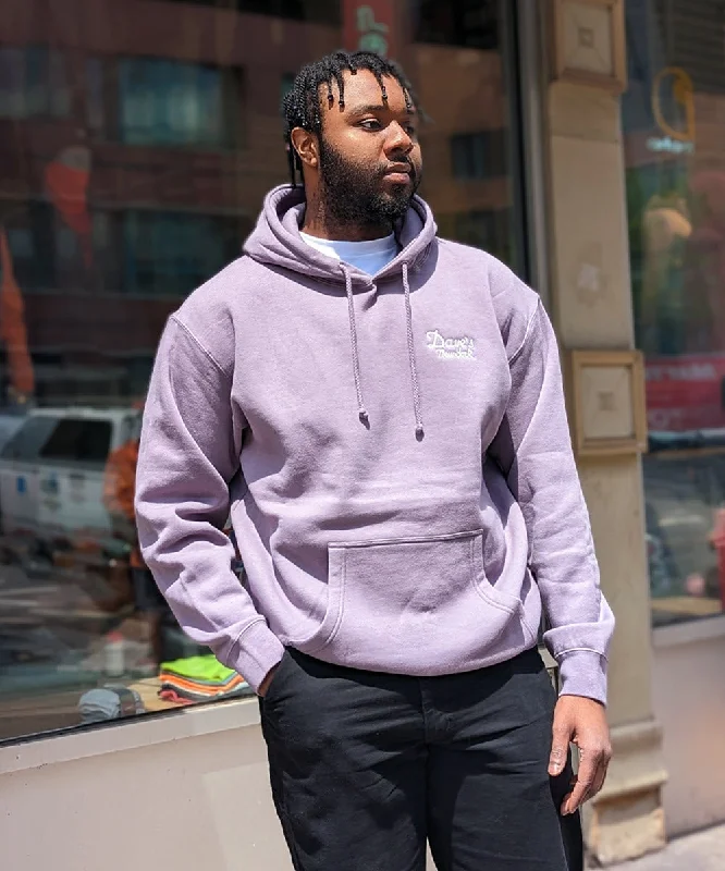 Dave's New York Vintage Logo Hooded Sweatshirt - Plum