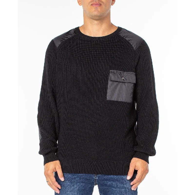 Sanctuary Mens Cable Knit Casual Pullover Sweater