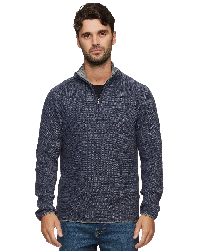 COURTLAND TEXTURED 1/4-ZIP SWEATER