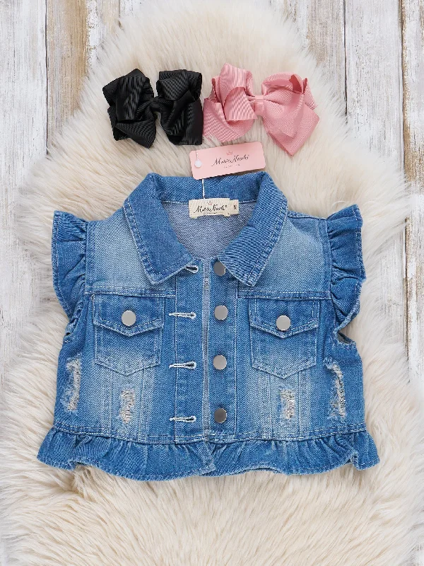 Blue Denim Vest