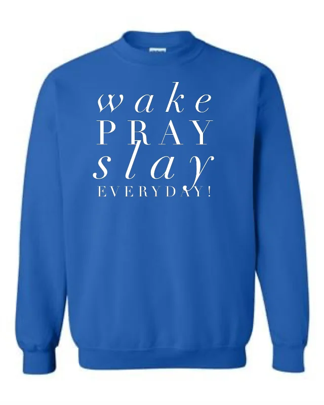 Men's Wake Pray Slay Crewneck Sweatshirt