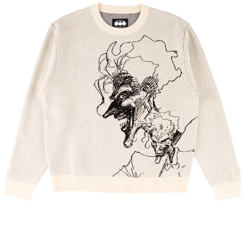 Welcome x Batman Joker Knit Sweater - Bone