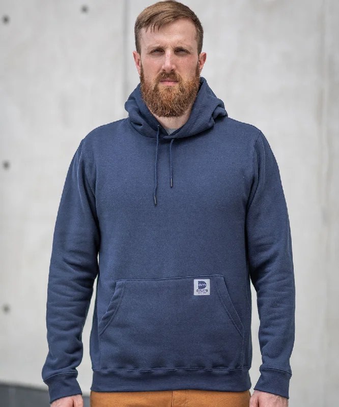 Dave’s New York Men's Midweight Pullover Hooded Sweatshirt - Navy