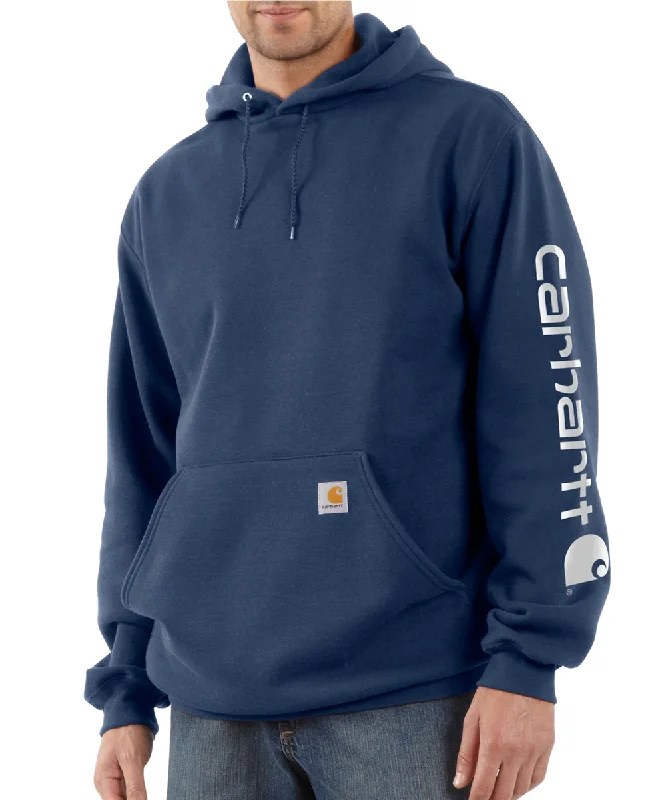 Carhartt Midweight Logo Hooded Sweatshirt - New Navy