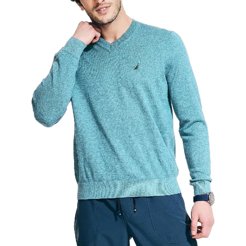 Nautica Mens Lightweight Knit V-Neck Sweater