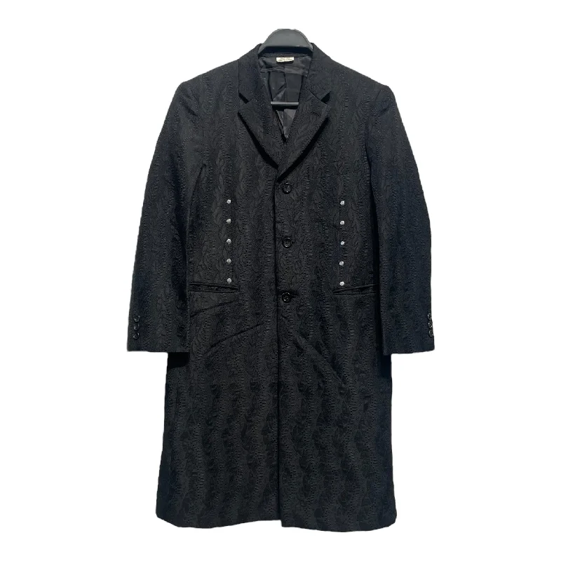 COMME des GARCONS HOMME PLUS/Jacket/S/Black/Wool/All Over Print/PR-J009/PR-J009