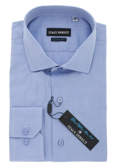 Blue Slim Fit Dress Shirt