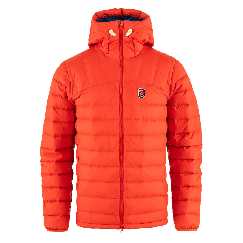 Fjallraven Expedition Pack Down Hoodie Flame Orange / UN Blue