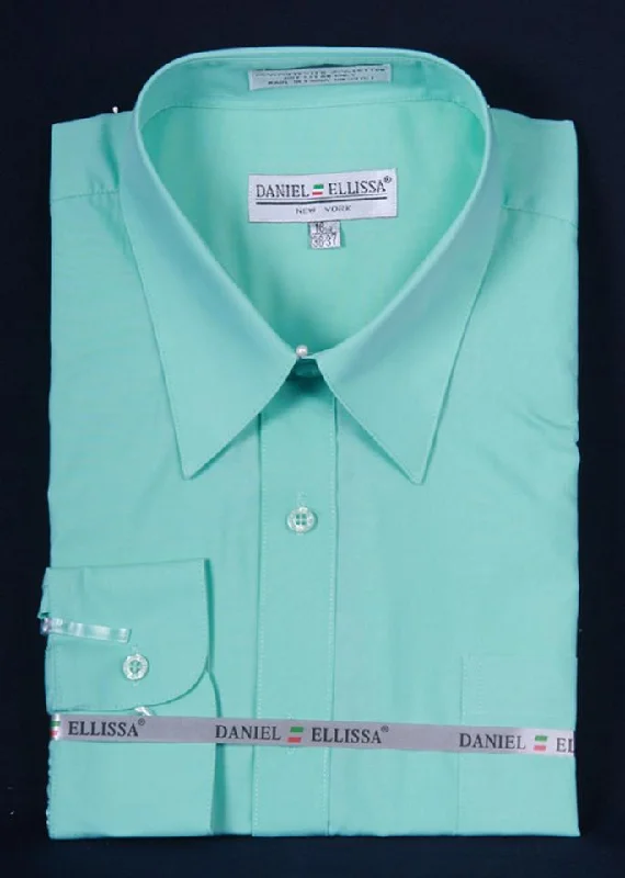 Men's  Mint Long Sleeve Dress Shirt