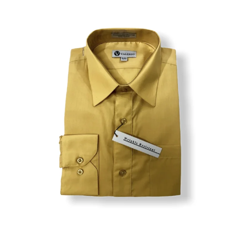 Valerio Gold Dress Shirt (NEW)