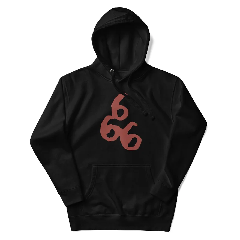 666 The Beast Antichrist Black Pullover Hoodie | Occult & Gothic Apparel