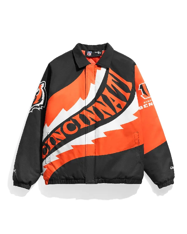 Cincinnati Bengals Saw Blade Quilted Puffer Jacket