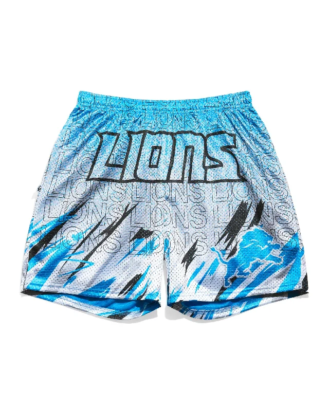 Detroit Lions Sketch Retro Shorts