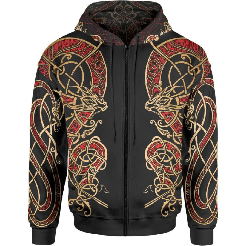 Loki Zip Hoodie - Fire Edition