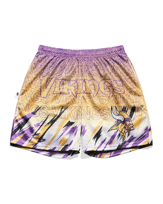 Minnesota Vikings Sketch Retro Shorts