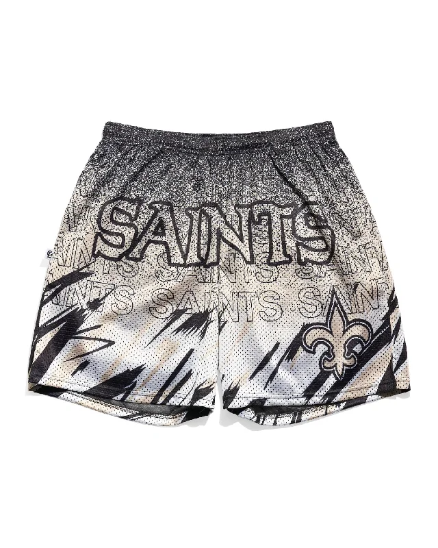 New Orleans Saints Sketch Retro Shorts