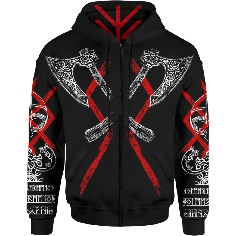 Ragnar Lothbrok Zip Hoodie