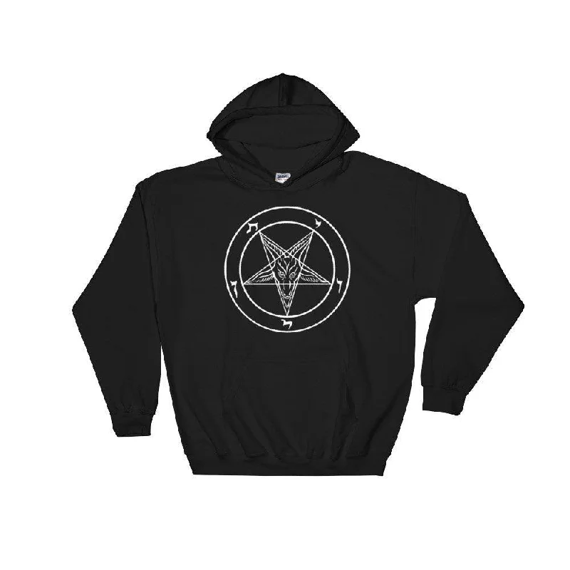 Satanic Sigil of Baphomet Hooded Sweatshirt