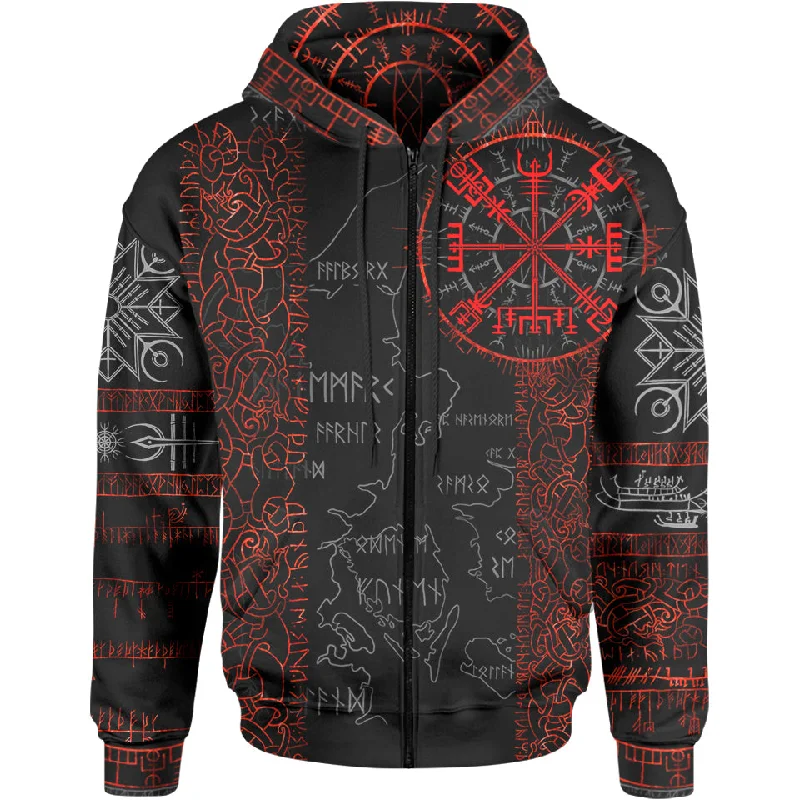 Vegvisir Zip Hoodie - Ember Edition