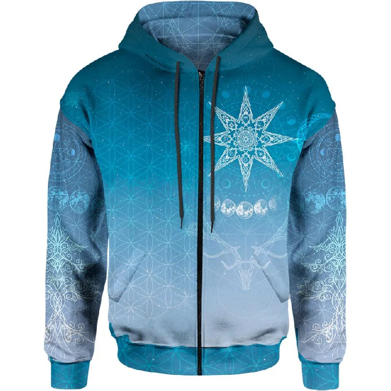 Yule Zip Hoodie - Snow Edition