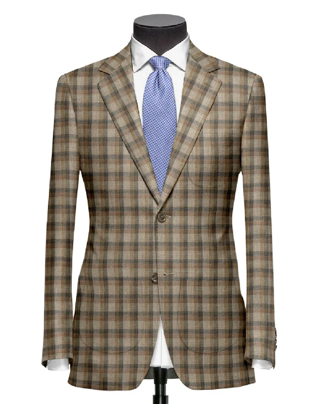 EThomas Tan Choco Checks Jacket