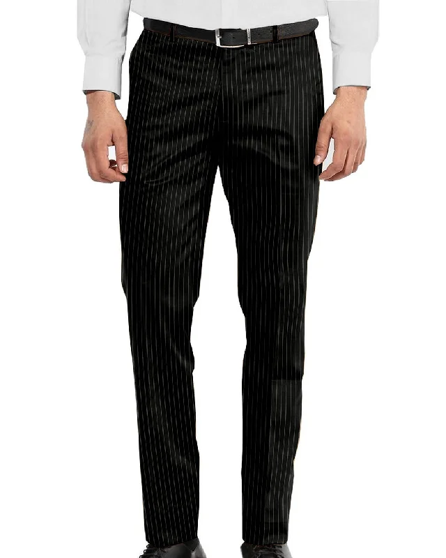 Holland & Sherry Crispaire Black Chalk Stripe