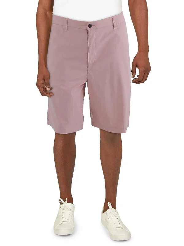 Big & Tall Mens Mid-Rise Solid Casual Shorts