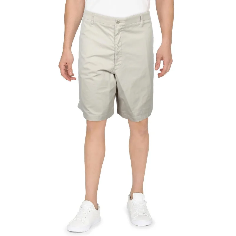 Dockers Mens Big & Tall Hidden Pockets Mid Rise Khaki Shorts