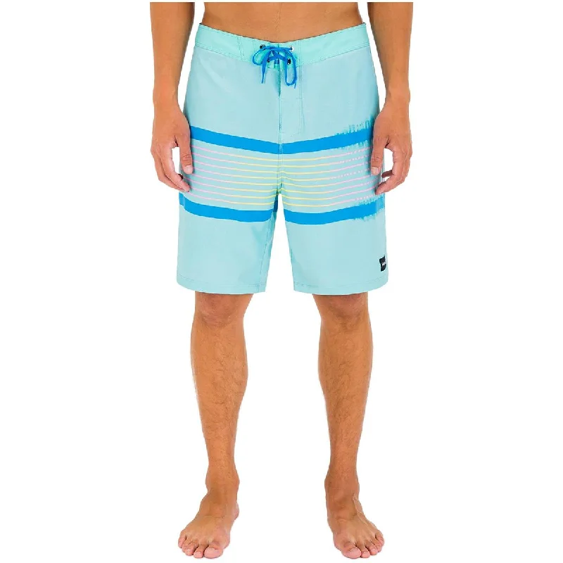 Hurley Mens Striped  Swim Trunks