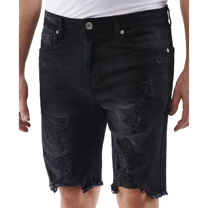 Lazer Mens Comfort Flex Slim Fit Denim Shorts