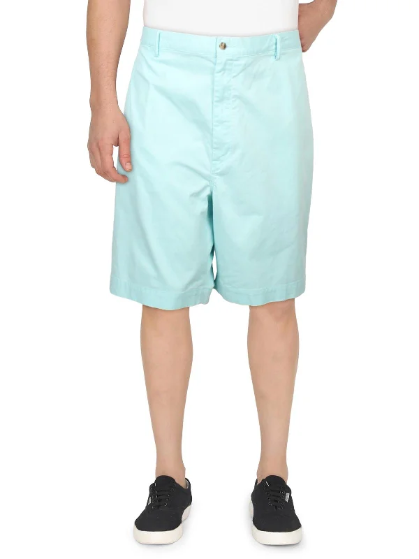 Mens Mid-Rise Stretch Chino Shorts