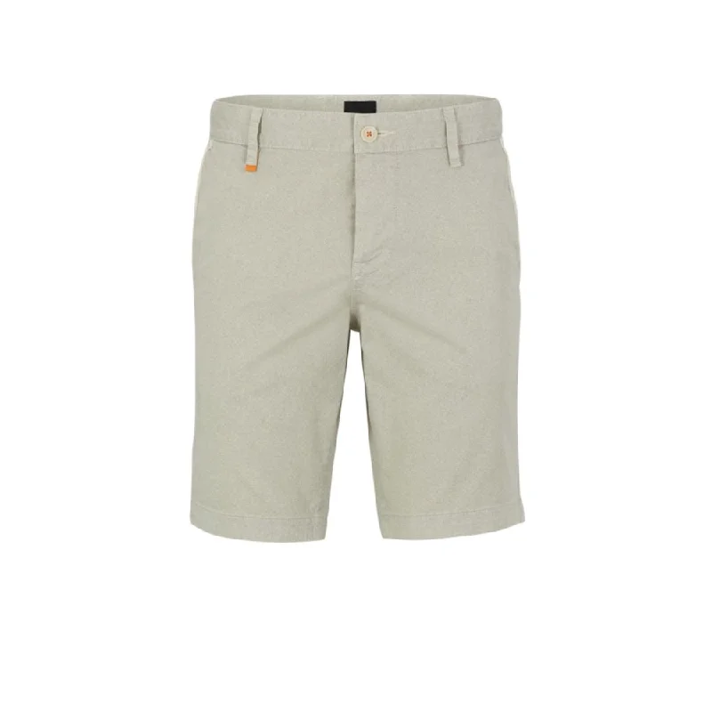 Slim-fit shorts in printed stretch-cotton twill